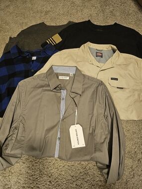 Mixed 5 Piece Men's Shirts Bundle #1 Medium